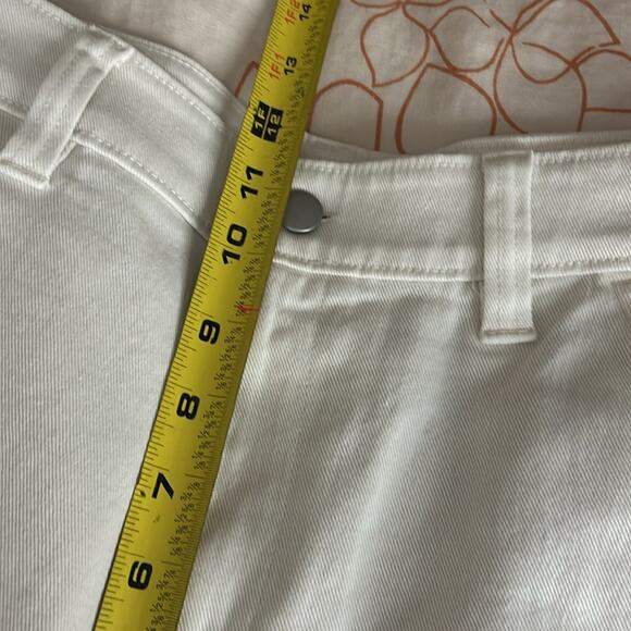 BP. High Waist Straight Leg Cotton Pants In White Size 2 NWOT - Picture 9 of 10